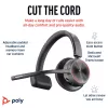Cuffie HP Poly Voyager 4310 UC mono + adattatore BT700 USB-A + stazione di ricarica