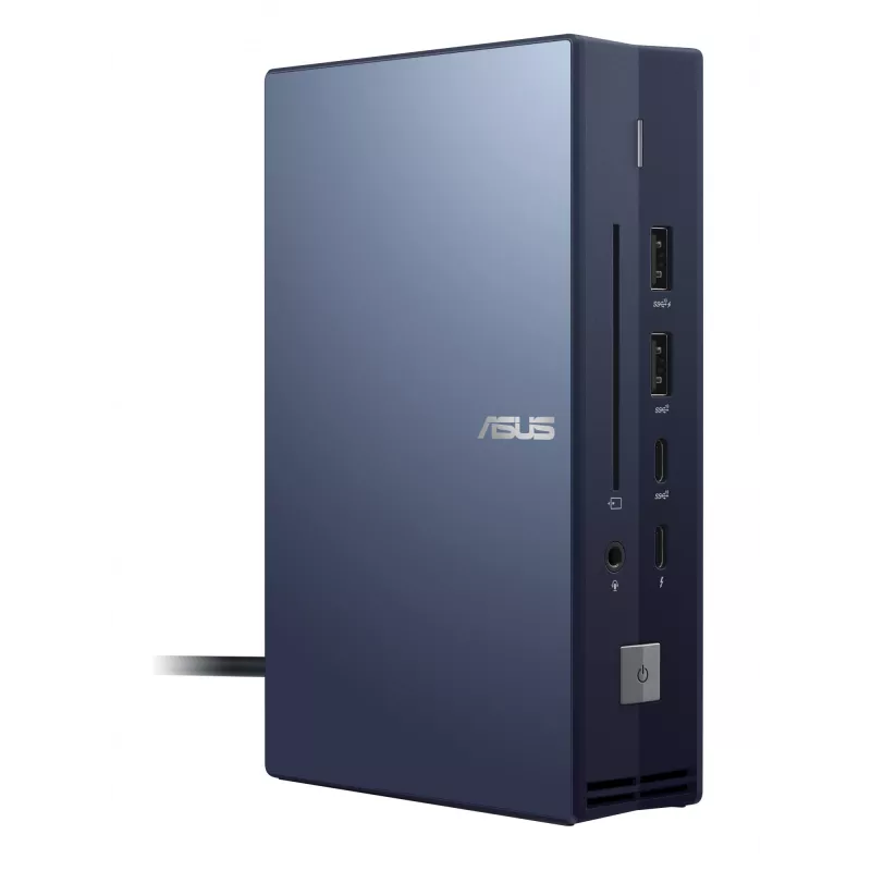 Docking station ASUS SimPro Dock 2 con cavo Thunderbolt 3 — HDMI 2.0, DP 1.4, VGA, 3x USB-A, host TB3, Gigabit Ethernet, blocco Kensington