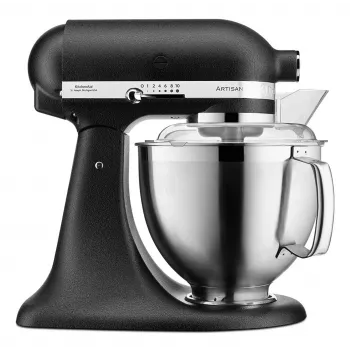 Robot da cucina KITCHENAID ARTISAN 5KSM185PS — ciotola in acciaio inox 4,8 L, 300 W, 10 velocità, nero