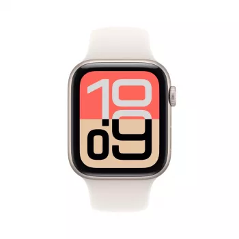APPLE Watch SE 3 GPS + Cellular 44mm cassa in alluminio Starlight con cinturino sportivo Starlight S/M