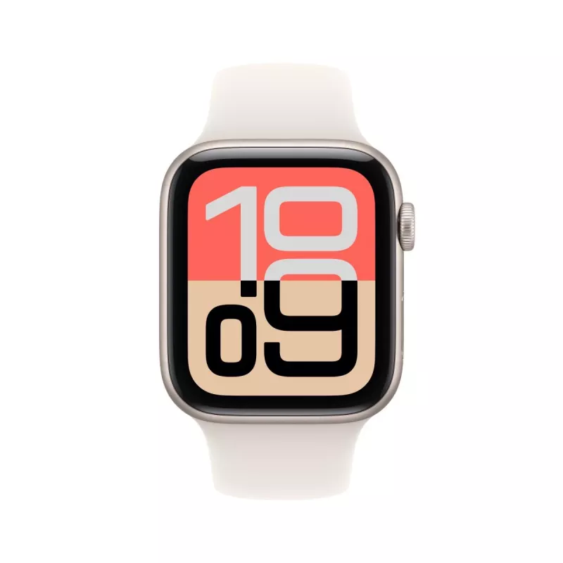 APPLE Watch SE 3 GPS + Cellular 44mm cassa in alluminio Starlight con cinturino sportivo Starlight M/L
