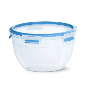 EMSA CLIP & CLOSE N10114 Contenitore rotondo 2,6 L blu, trasparente 1 pezzo