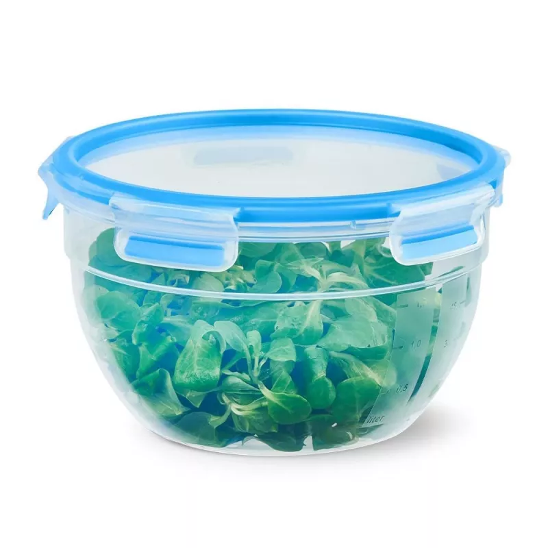 EMSA CLIP & CLOSE N10114 Contenitore rotondo 2,6 L blu, trasparente 1 pezzo