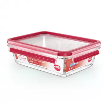 EMSA CLIP & CLOSE N10409 Scatola rettangolare 1,1 L trasparente 1 pz.