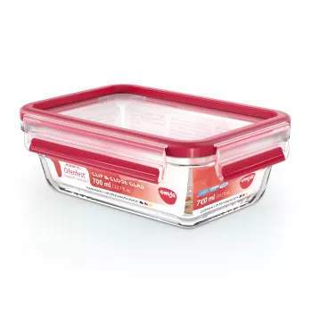 EMSA CLIP & CLOSE N10406 Scatola rettangolare 0,7 L trasparente 1 pezzo