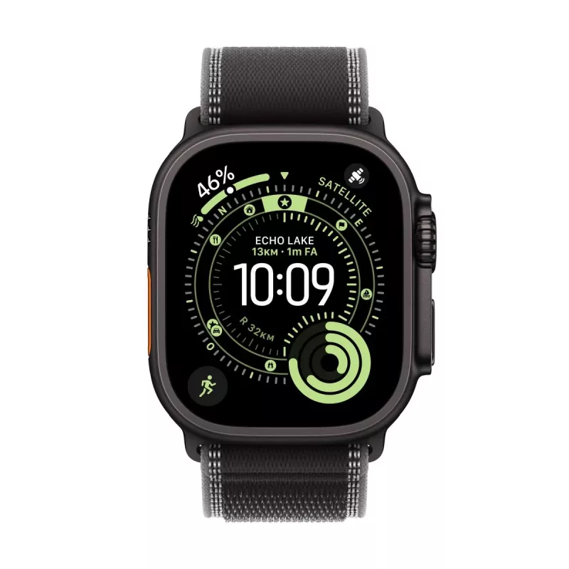 APPLE Watch Ultra 3 (2025) LTE 49mm cassa in titanio con Trail Loop M/L - nero/grigio scuro