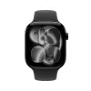 APPLE Watch Series 11 GPS + Cellular 46mm Case in alluminio Jet Black con cinturino Sport nero M/L