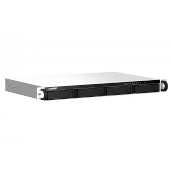 QNAP TS-464eU NAS Rack (1U) Intel® Celeron® N5095 8 GB DDR4 0 TB QNAP Turbo System alluminio, nero