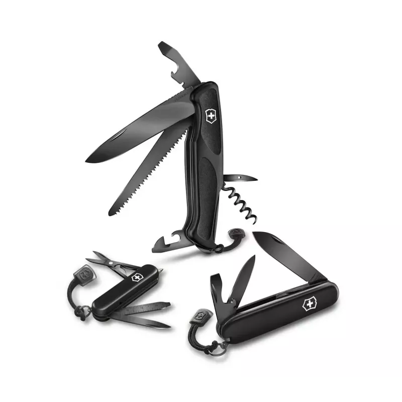 Victorinox Ranger Grip 55 0.9563.C31P coltello tascabile multiuso, 12 funzioni, 130 mm, Onyx Black
