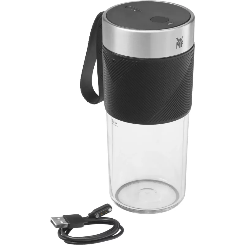 WMF KITCHENminis 0416700011 0,3 L Frullatore 50 W nero, acciaio inossidabile, trasparente