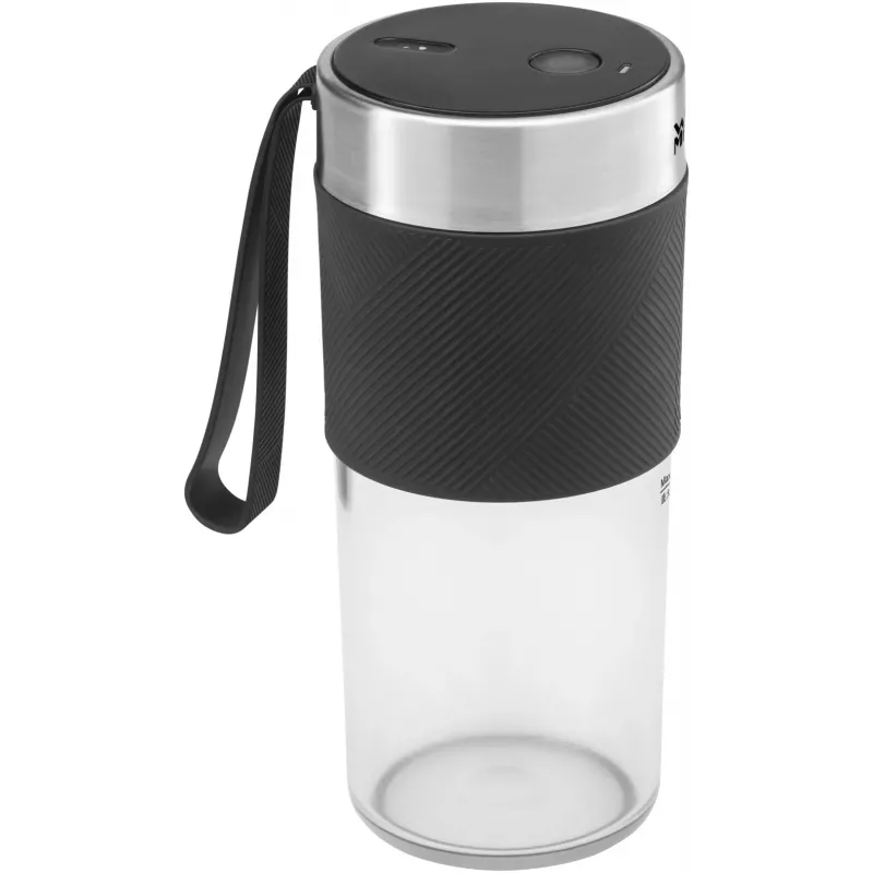 WMF KITCHENminis 0416700011 0,3 L Frullatore 50 W nero, acciaio inossidabile, trasparente