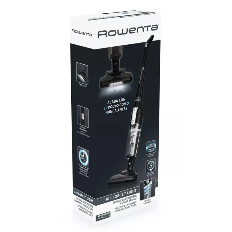 Rowenta Air Force Light RH6545 Aspirapolvere a batteria senza sacco 0,65 L Nero