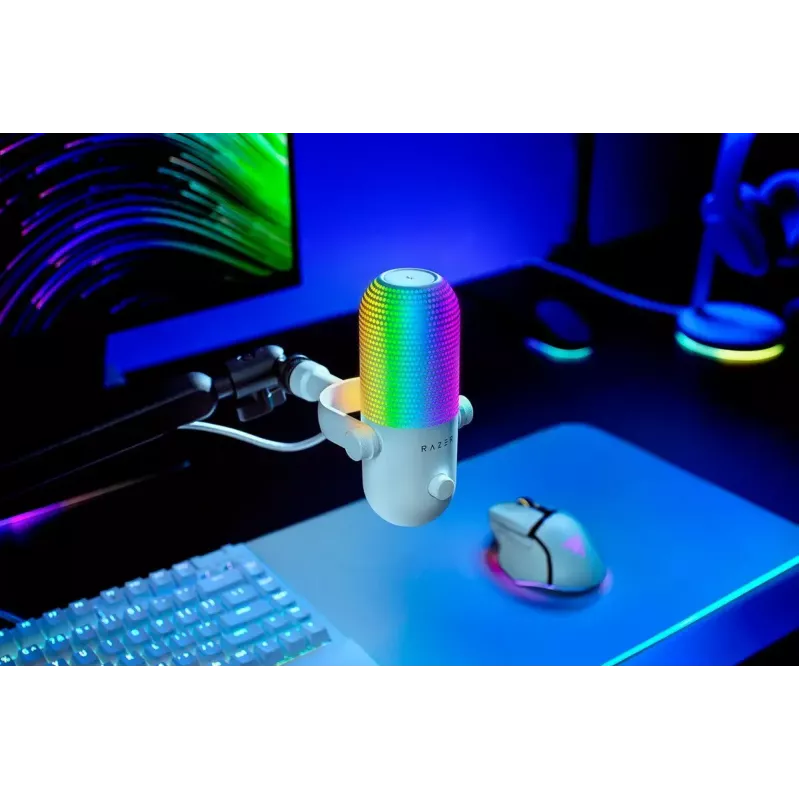 Microfono per PC Razer Seiren V3 Chroma White