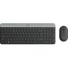 Logitech MK470 Tastiera e mouse wireless, Grafite, mouse incluso, QWERTY US, USB