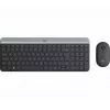 Logitech MK470 Tastiera e mouse wireless, Grafite, mouse incluso, QWERTY US, USB