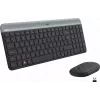 Logitech MK470 Tastiera e mouse wireless, Grafite, mouse incluso, QWERTY US, USB