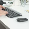 Logitech MK470 Tastiera e mouse wireless, Grafite, mouse incluso, QWERTY US, USB
