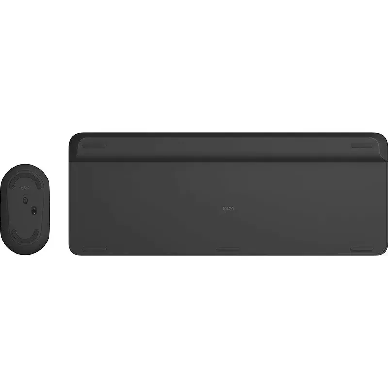 Logitech MK470 Tastiera e mouse wireless, Grafite, mouse incluso, QWERTY US, USB