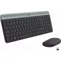 Logitech MK470 Tastiera e mouse wireless, Grafite, mouse incluso, QWERTY US, USB