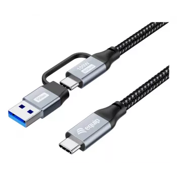 Equip 128432 Cavo USB USB 3.2 Gen 2x2 2 m USB A/USB C USB C Nero