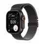 Apple Watch Ultra 3 GPS + Cellular 49mm cassa in titanio nero con cinturino Milanese Loop in titanio nero, grande