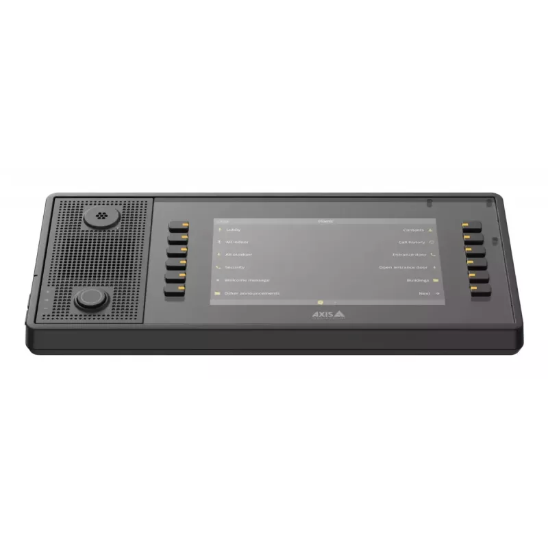AXIS C6110 Console di paging di rete, display da 7 pollici 1024x600, SIP, nero