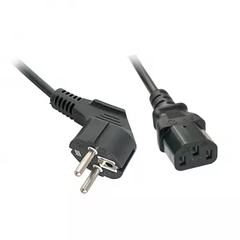 Lindy 30337 Cavo di alimentazione nero 5 m CEE7/7 connettore femmina C13