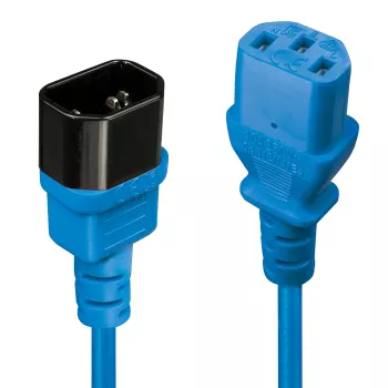 Lindy Cavo di prolunga IEC C13 1m, blu