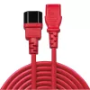 Lindy Cavo di prolunga IEC 1m, rosso