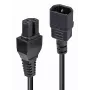 Lindy Cavo di alimentazione 2m IEC C14 a IEC C15 'Hot Condition', nero