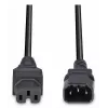 Lindy Cavo di alimentazione 2m IEC C14 a IEC C15 'Hot Condition', nero