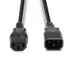 Lindy 0,5 m prolunga IEC, nero