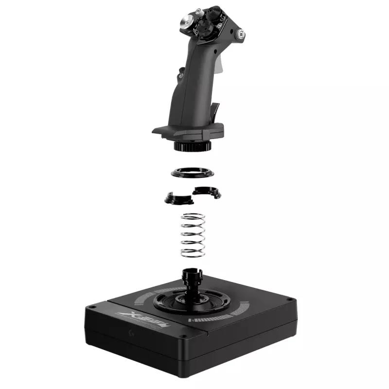 Logitech G X56 H.O.T.A.S. joystick e manetta (Saitek Pro Flight X56 Rhino), cablati USB, PC, neri