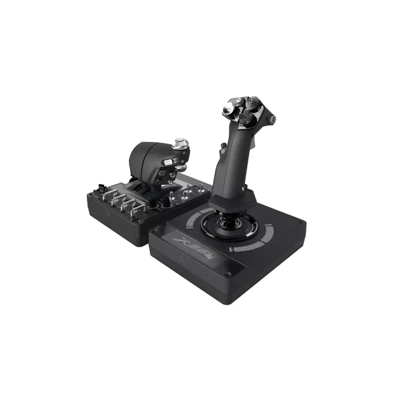 Logitech G X56 H.O.T.A.S. joystick e manetta (Saitek Pro Flight X56 Rhino), cablati USB, PC, neri
