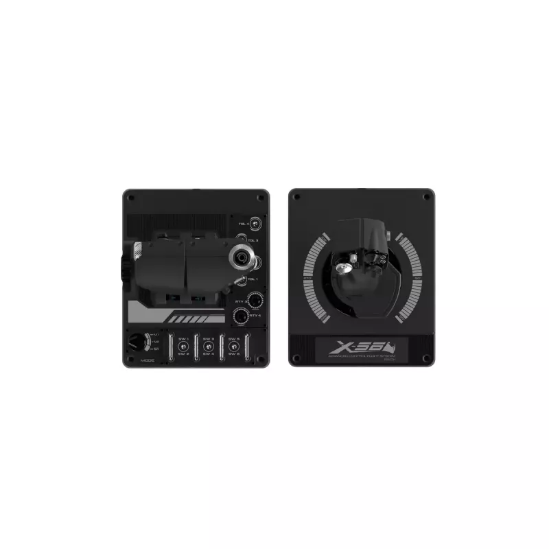 Logitech G X56 H.O.T.A.S. joystick e manetta (Saitek Pro Flight X56 Rhino), cablati USB, PC, neri