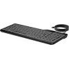 Tastiera cablata retroilluminata HP 405 Multi-Device, formato completo (100%), cablata, USB, a membrana, QWERTY, nero