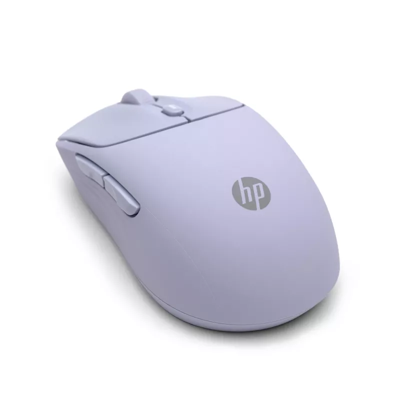 Mouse wireless silenzioso HP 400 lilla, ambidestro, RF Wireless + Bluetooth, 6000 DPI, lilla