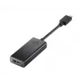 HP 1WC36AA adattatore da USB-C a HDMI 2.0, USB-C maschio a HDMI femmina, nero