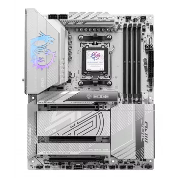 Scheda madre MSI MPG X870E EDGE TI WIFI, chipset AMD X870E, socket AM5, ATX, DDR5, 4×DIMM, Wi‑Fi 7, 5Gb LAN, 4×M.2