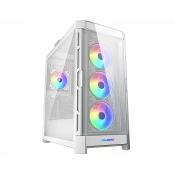 Case Midi-Tower COUGAR Duoface Pro ARGB, bianco, Midi-Tower, PC, bianco, ATX, EATX, micro ATX, Mini-ITX, SSI CEB, metallo, nylon, vetro temperato, Multi
