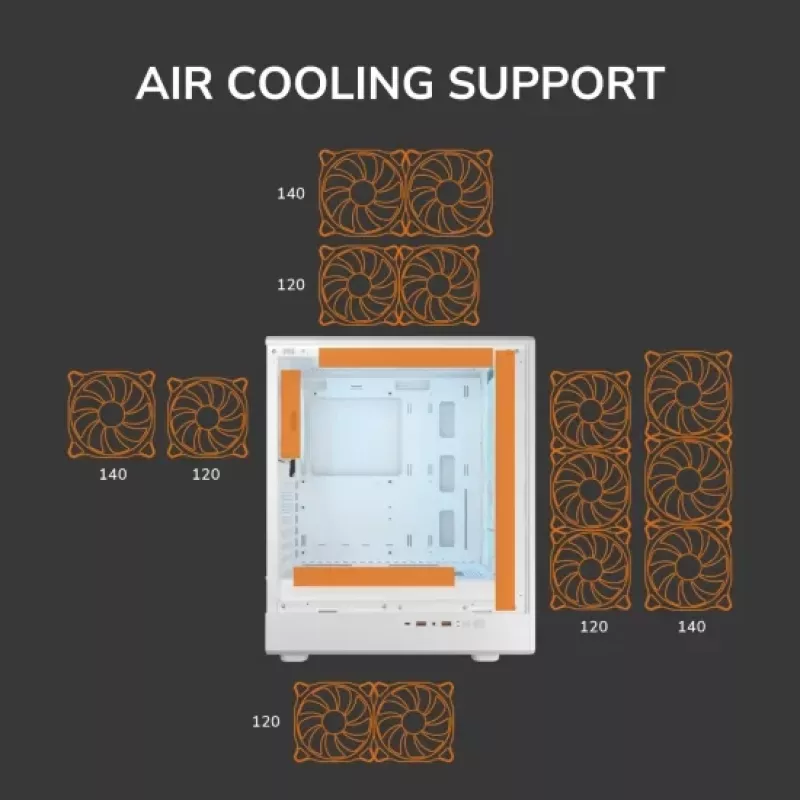 COUGAR Case Midi-Tower Airface Pure PRO, ARGB, nero