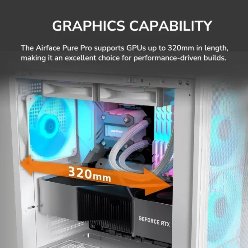 COUGAR Case Midi-Tower Airface Pure PRO, ARGB, nero