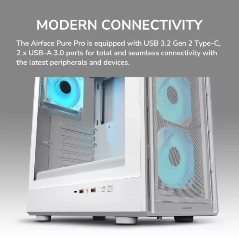 COUGAR Case Midi-Tower Airface Pure PRO, ARGB, nero
