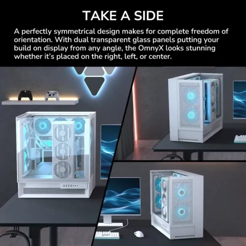 COUGAR Case Midi-Tower OmnyX, ARGB, nero