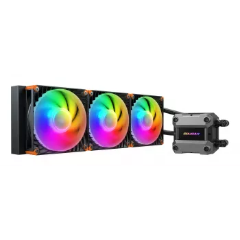 COUGAR Raffreddamento a liquido CPU Poseidon Ultra 360, ARGB, nero, dissipatore a liquido All-in-One, 12 cm, 500 RPM, 2200 RPM, nero