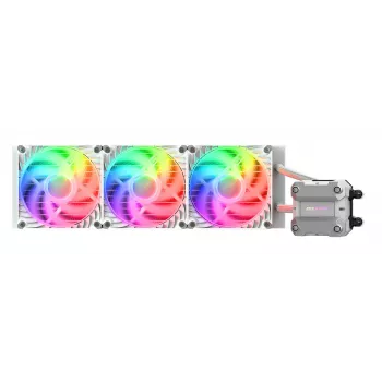 COUGAR Raffreddamento a liquido CPU Poseidon Ultra 360, ARGB, bianco, dissipatore a liquido All-in-One, 12 cm, 500 RPM, 2200 RPM, bianco