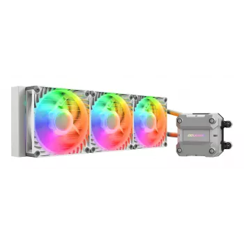COUGAR Raffreddamento a liquido CPU Poseidon Ultra 360, ARGB, bianco, dissipatore a liquido All-in-One, 12 cm, 500 RPM, 2200 RPM, bianco