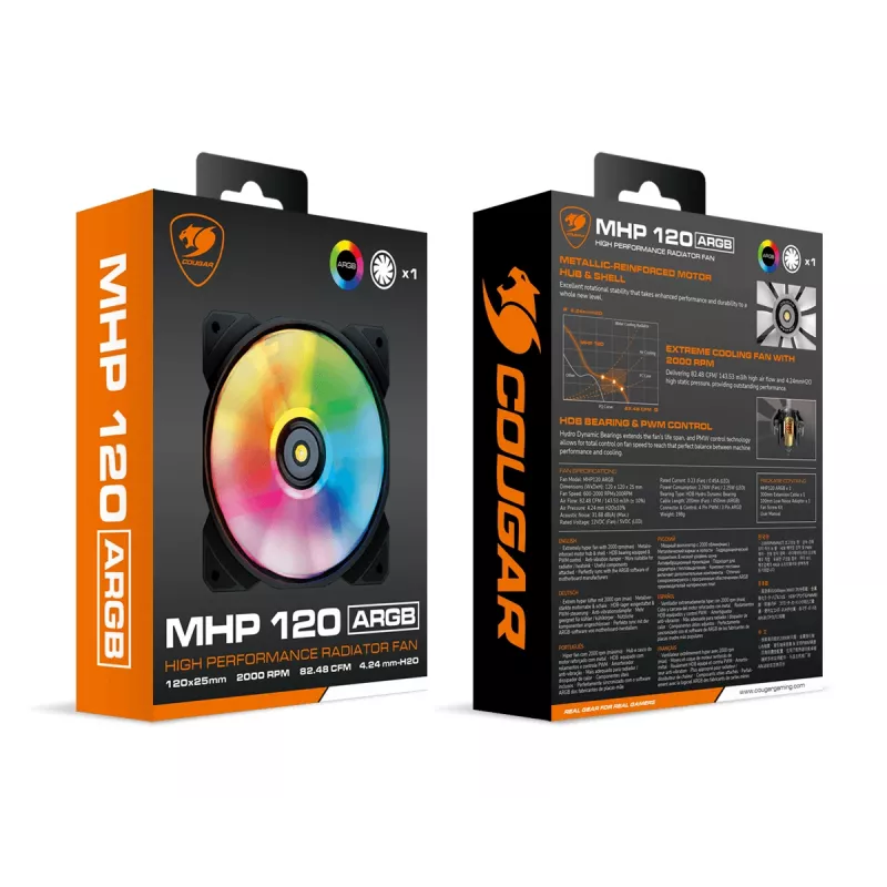 COUGAR Ventola per case MHP 120 ARGB, nero