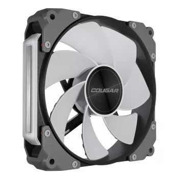 COUGAR Ventola per case Apolar 120 ARGB, Reverse Blade, nero, modulo ventola, nero, 3-Pin + 4-Pin, 1 ventola, 75,38 cfm, 37,1 dB