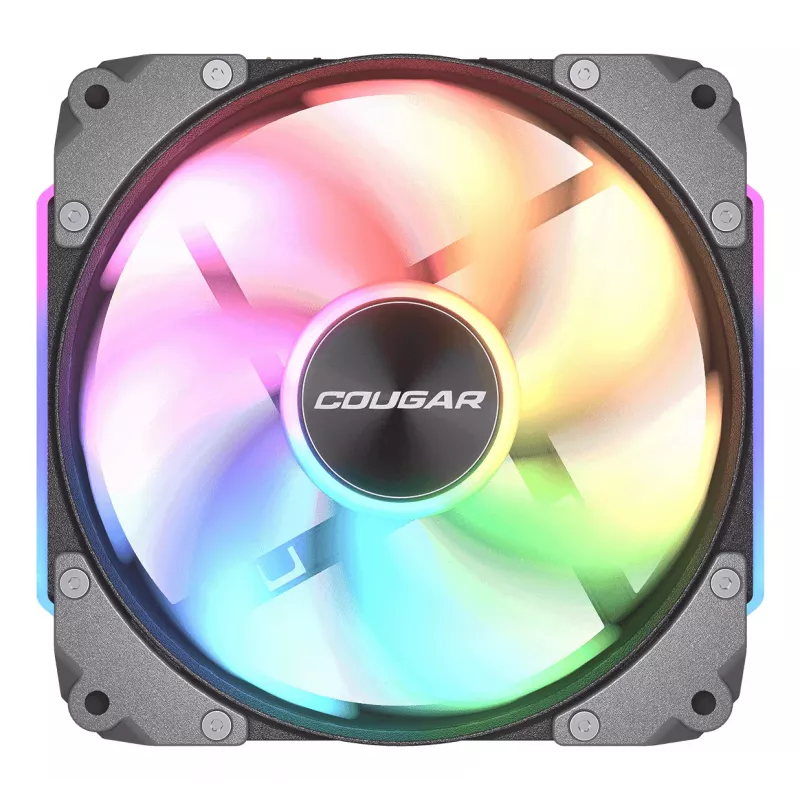 Ventola per case COUGAR Apolar 120 ARGB Reverse Blade CF-ARB12HB-RGB, 120 x 120 x 28 mm, 37,1 dB, nera